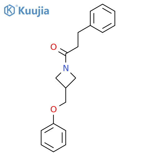 1-[3-(phenoxymethyl)azetidin-1-yl]-3-phenylpropan-1-one structure