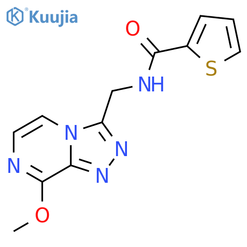 N-({8-methoxy-1,2,4triazolo4,3-apyrazin-3-yl}methyl)thiophene-2-carboxamide structure