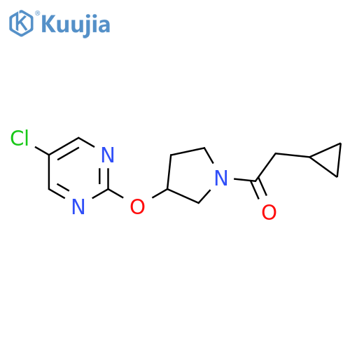 1-{3-(5-chloropyrimidin-2-yl)oxypyrrolidin-1-yl}-2-cyclopropylethan-1-one structure