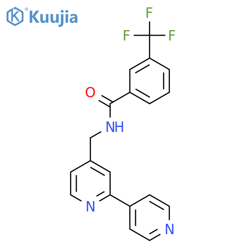 N-({2,4'-bipyridine-4-yl}methyl)-3-(trifluoromethyl)benzamide structure