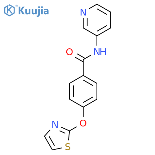 N-(pyridin-3-yl)-4-(1,3-thiazol-2-yloxy)benzamide structure