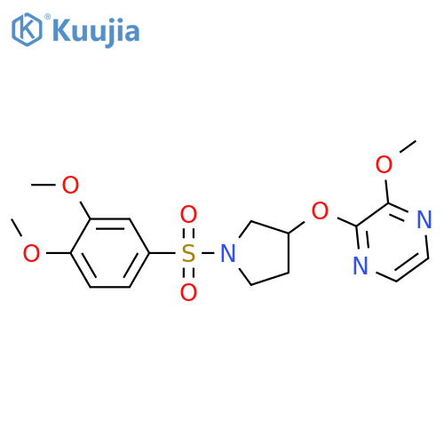 2-{[1-(3,4-dimethoxybenzenesulfonyl)pyrrolidin-3-yl]oxy}-3-methoxypyrazine structure