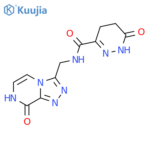 N-({8-hydroxy-1,2,4triazolo4,3-apyrazin-3-yl}methyl)-6-oxo-1,4,5,6-tetrahydropyridazine-3-carboxamide structure