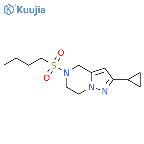 5-(Butylsulfonyl)-2-cyclopropyl-4,5,6,7-tetrahydropyrazolo[1,5-a]pyrazine structure