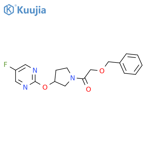 2-(Benzyloxy)-1-(3-((5-fluoropyrimidin-2-yl)oxy)pyrrolidin-1-yl)ethanone structure
