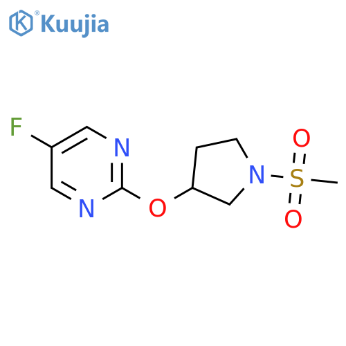 5-Fluoro-2-((1-(methylsulfonyl)pyrrolidin-3-yl)oxy)pyrimidine structure