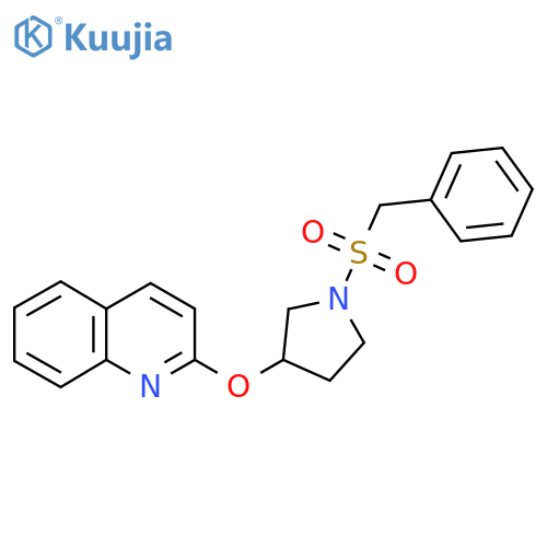 2-((1-(Benzylsulfonyl)pyrrolidin-3-yl)oxy)quinoline structure