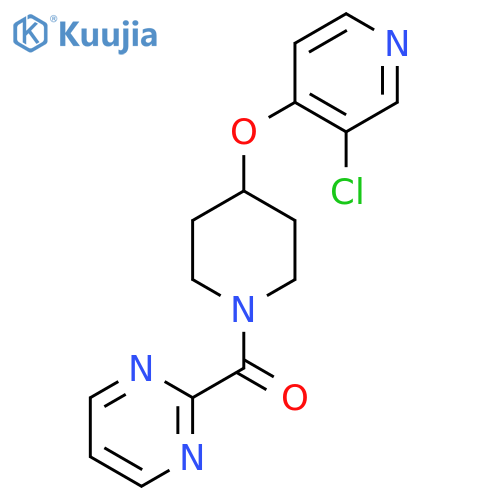 2-{4-(3-chloropyridin-4-yl)oxypiperidine-1-carbonyl}pyrimidine structure