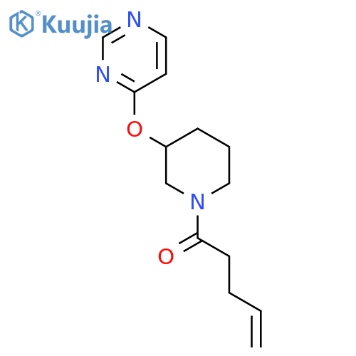 1-[3-(pyrimidin-4-yloxy)piperidin-1-yl]pent-4-en-1-one structure
