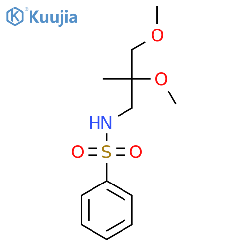 N-(2,3-dimethoxy-2-methylpropyl)benzenesulfonamide structure