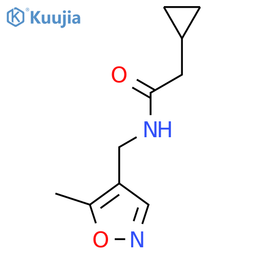 2-cyclopropyl-N-(5-methyl-1,2-oxazol-4-yl)methylacetamide structure