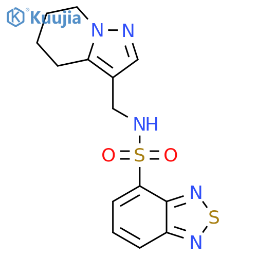 N-({4H,5H,6H,7H-pyrazolo[1,5-a]pyridin-3-yl}methyl)-2,1,3-benzothiadiazole-4-sulfonamide structure