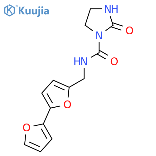 N-({2,2'-bifuran-5-yl}methyl)-2-oxoimidazolidine-1-carboxamide structure