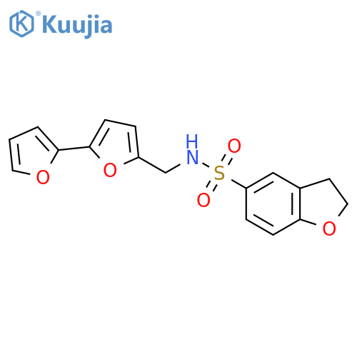 N-({2,2'-bifuran-5-yl}methyl)-2,3-dihydro-1-benzofuran-5-sulfonamide structure