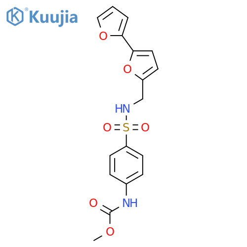 methyl N-{4-({2,2'-bifuran-5-yl}methyl)sulfamoylphenyl}carbamate structure