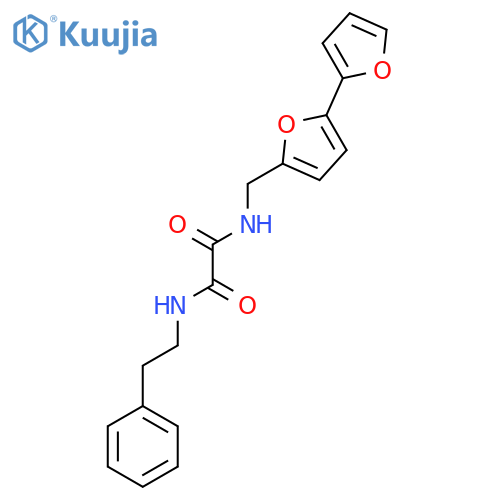 N-({2,2'-bifuran-5-yl}methyl)-N'-(2-phenylethyl)ethanediamide structure