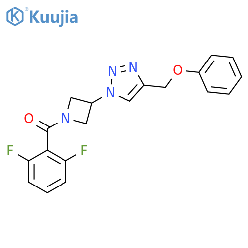 1-[1-(2,6-difluorobenzoyl)azetidin-3-yl]-4-(phenoxymethyl)-1H-1,2,3-triazole structure