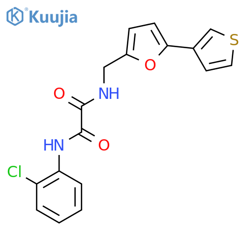 N'-(2-chlorophenyl)-N-{5-(thiophen-3-yl)furan-2-ylmethyl}ethanediamide structure
