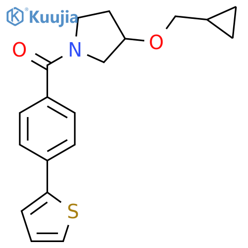 3-(cyclopropylmethoxy)-1-4-(thiophen-2-yl)benzoylpyrrolidine structure