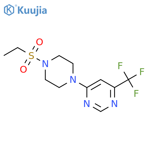 4-[4-(ethanesulfonyl)piperazin-1-yl]-6-(trifluoromethyl)pyrimidine structure