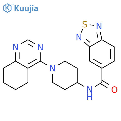 N-[1-(5,6,7,8-tetrahydroquinazolin-4-yl)piperidin-4-yl]-2,1,3-benzothiadiazole-5-carboxamide structure