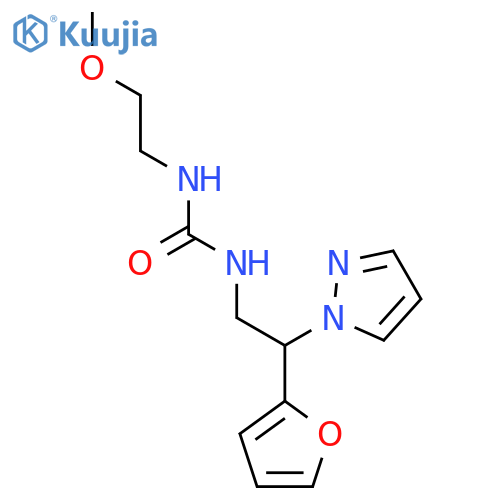 1-[2-(furan-2-yl)-2-(1H-pyrazol-1-yl)ethyl]-3-(2-methoxyethyl)urea structure
