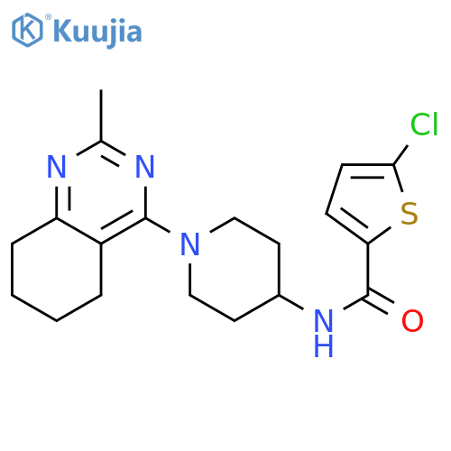 5-chloro-N-[1-(2-methyl-5,6,7,8-tetrahydroquinazolin-4-yl)piperidin-4-yl]thiophene-2-carboxamide structure