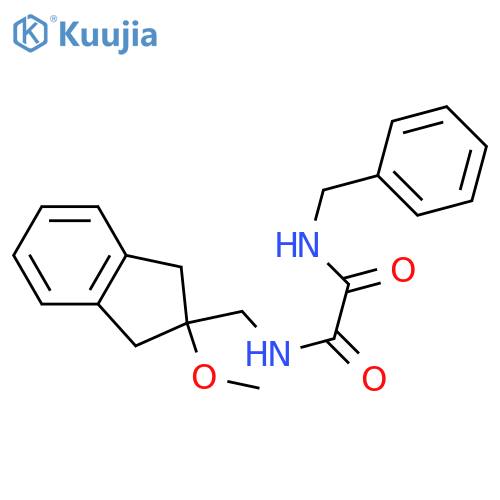 N'-benzyl-N-[(2-methoxy-2,3-dihydro-1H-inden-2-yl)methyl]ethanediamide structure