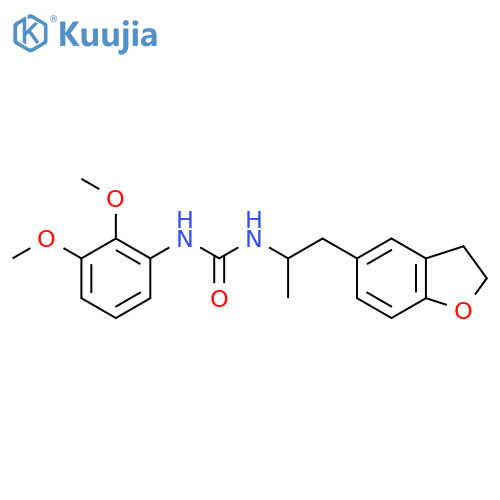 3-1-(2,3-dihydro-1-benzofuran-5-yl)propan-2-yl-1-(2,3-dimethoxyphenyl)urea structure