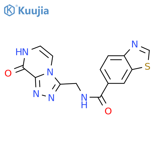 N-({8-hydroxy-1,2,4triazolo4,3-apyrazin-3-yl}methyl)-1,3-benzothiazole-6-carboxamide structure