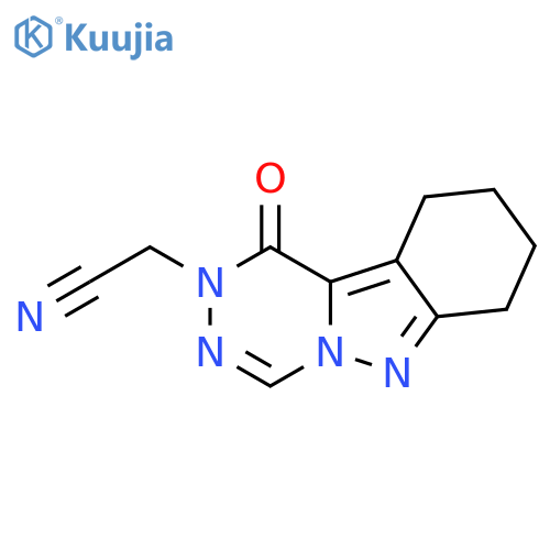 2-{1-oxo-1H,2H,7H,8H,9H,10H-[1,2,4]triazino[4,5-b]indazol-2-yl}acetonitrile structure