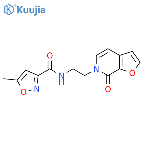 5-methyl-N-(2-{7-oxo-6H,7H-furo2,3-cpyridin-6-yl}ethyl)-1,2-oxazole-3-carboxamide structure