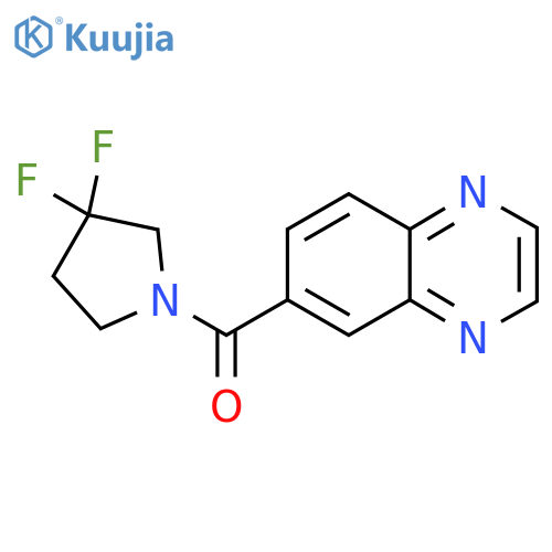 6-(3,3-difluoropyrrolidine-1-carbonyl)quinoxaline structure