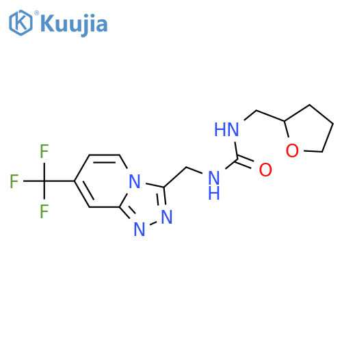 1-[(oxolan-2-yl)methyl]-3-{[7-(trifluoromethyl)-[1,2,4]triazolo[4,3-a]pyridin-3-yl]methyl}urea structure