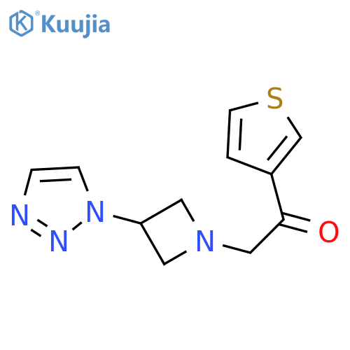 2-thiophen-3-yl-1-[3-(triazol-1-yl)azetidin-1-yl]ethanone structure