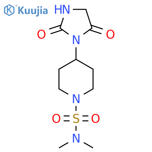 4-(2,5-dioxoimidazolidin-1-yl)-N,N-dimethylpiperidine-1-sulfonamide structure