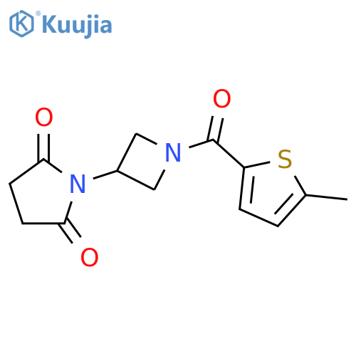 1-[1-[(5-Methyl-2-thienyl)carbonyl]-3-azetidinyl]-2,5-pyrrolidinedione structure