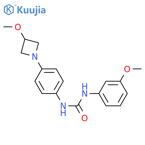 1-[4-(3-methoxyazetidin-1-yl)phenyl]-3-(3-methoxyphenyl)urea structure