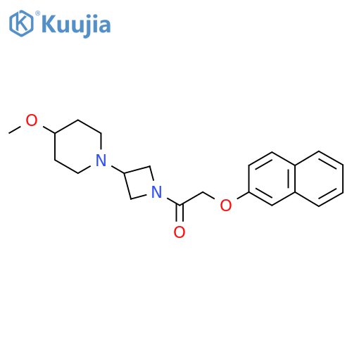 1-(3-(4-Methoxypiperidin-1-yl)azetidin-1-yl)-2-(naphthalen-2-yloxy)ethanone structure