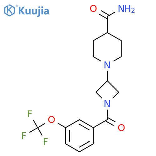 1-(1-(3-(Trifluoromethoxy)benzoyl)azetidin-3-yl)piperidine-4-carboxamide structure
