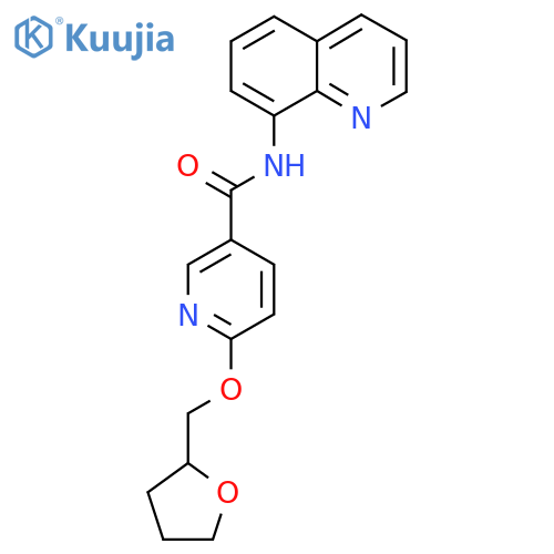 N-(quinolin-8-yl)-6-((tetrahydrofuran-2-yl)methoxy)nicotinamide structure