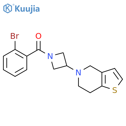 (2-bromophenyl)(3-(6,7-dihydrothieno[3,2-c]pyridin-5(4H)-yl)azetidin-1-yl)methanone structure