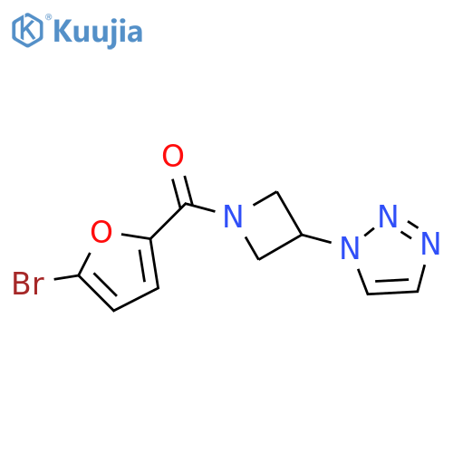 (5-bromofuran-2-yl)-[3-(triazol-1-yl)azetidin-1-yl]methanone structure