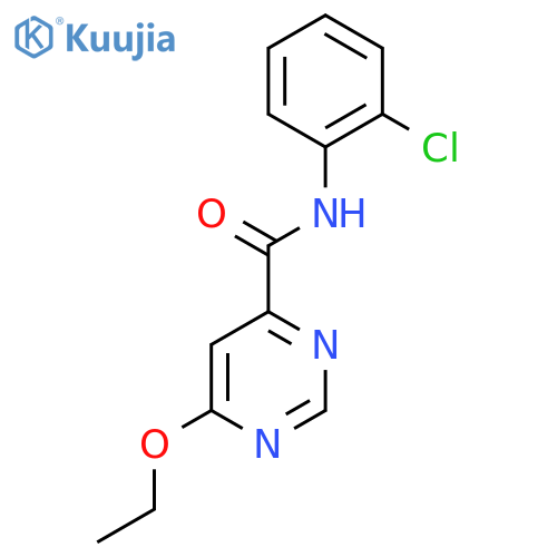 N-(2-chlorophenyl)-6-ethoxypyrimidine-4-carboxamide structure