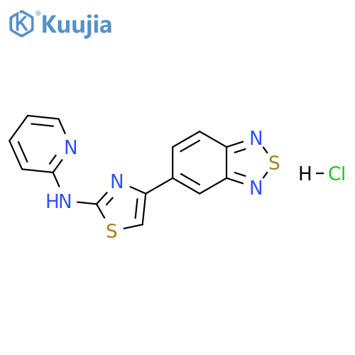 2-Pyridinamine, N-[4-(2,1,3-benzothiadiazol-5-yl)-2-thiazolyl]-, hydrochloride (1:1) structure