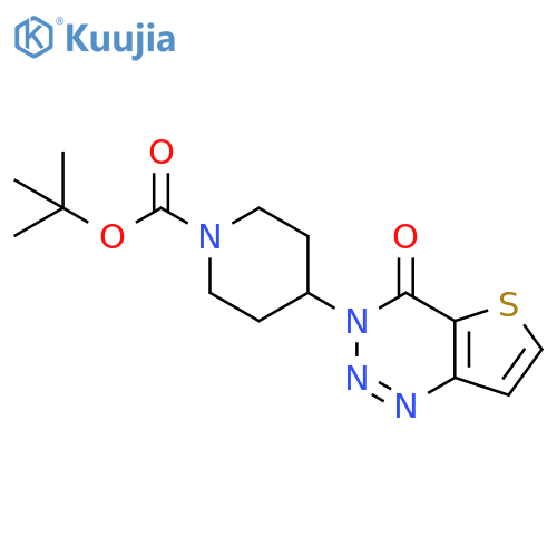 tert-butyl 4-{4-oxo-3H,4H-thieno3,2-d1,2,3triazin-3-yl}piperidine-1-carboxylate structure