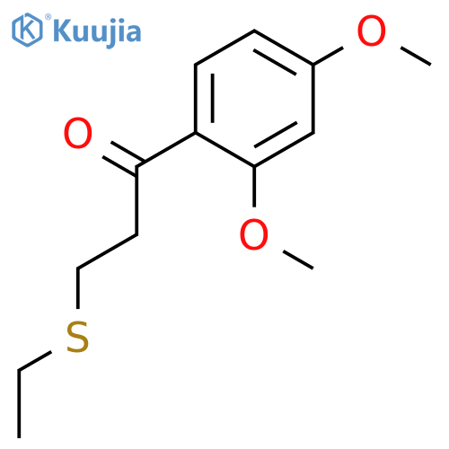 1-Propanone, 1-(2,4-dimethoxyphenyl)-3-(ethylthio)- structure