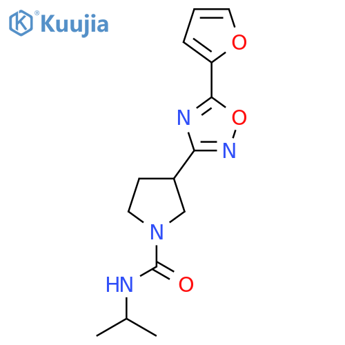 3-[5-(furan-2-yl)-1,2,4-oxadiazol-3-yl]-N-(propan-2-yl)pyrrolidine-1-carboxamide structure