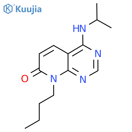 8-butyl-4-(propan-2-yl)amino-7H,8H-pyrido2,3-dpyrimidin-7-one structure