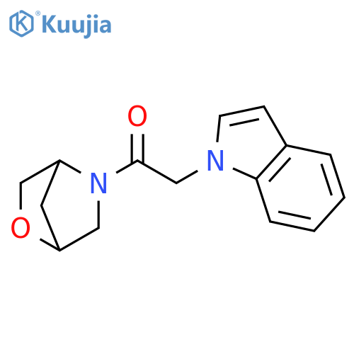 2-(1H-indol-1-yl)-1-{2-oxa-5-azabicyclo[2.2.1]heptan-5-yl}ethan-1-one structure